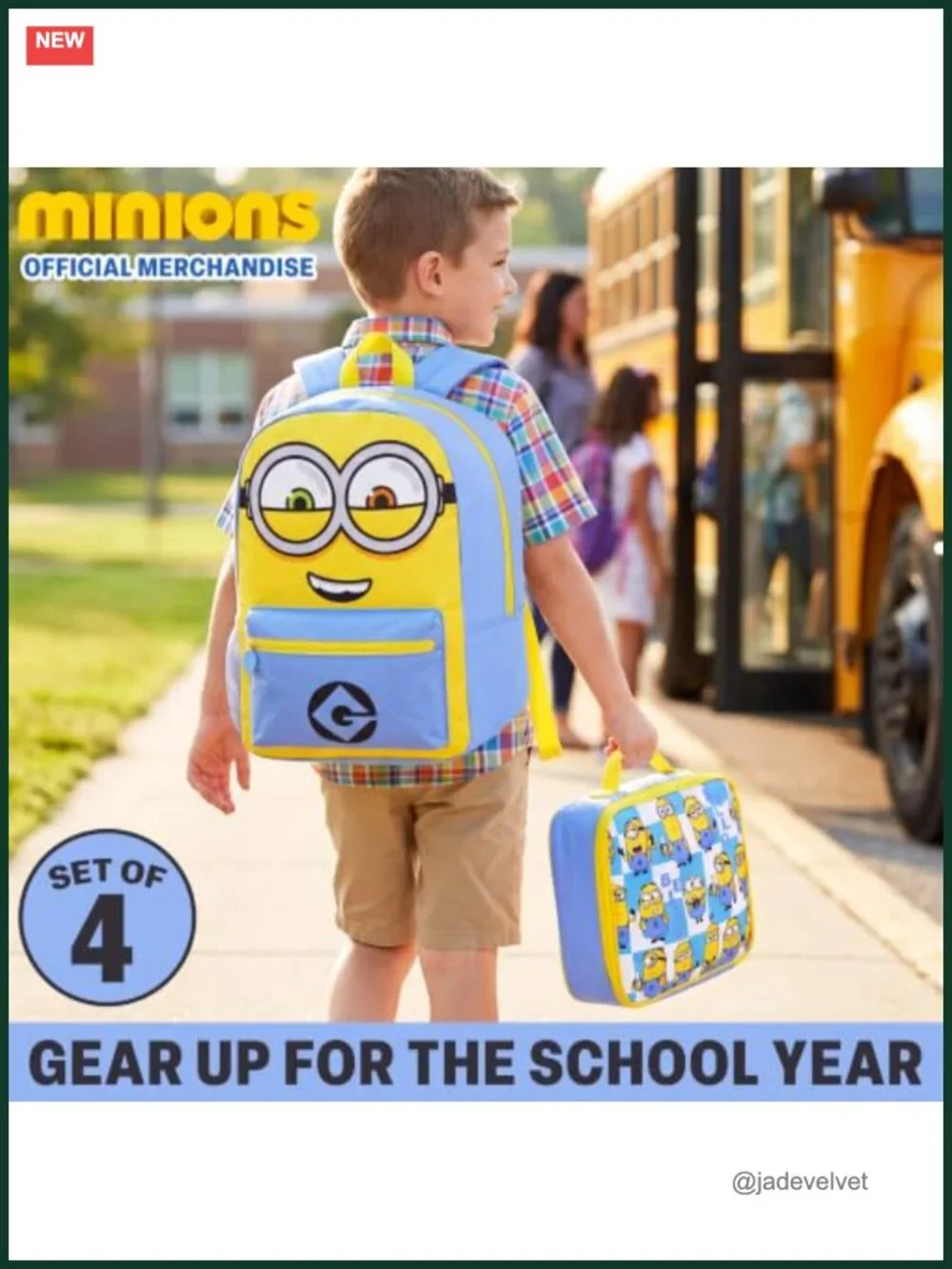 Kids Backpack Set with Lunch Bag, Pencil Case & Bottle